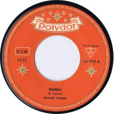RITCHIE VALENS Donna / La Bamba (Polydor 66 910) Germany 1959 45